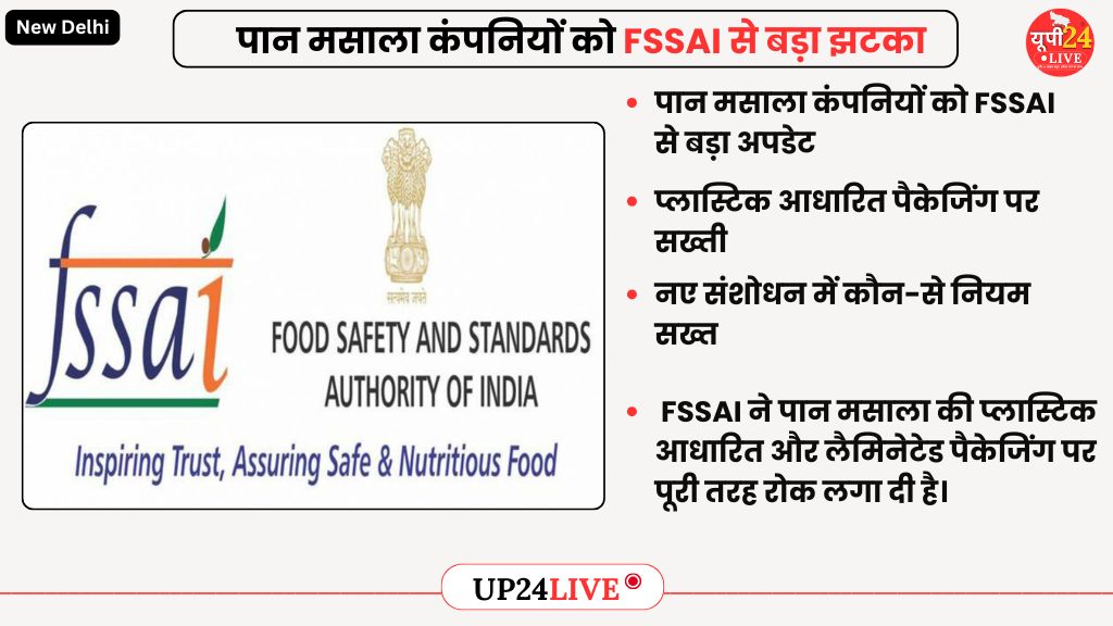 Home 52 FSSAI News: FSSAI's Strict Move: Complete Ban on Plastic-Based Packaging for Pan Masala; Know the New Rules and Their Far-Reaching Impact